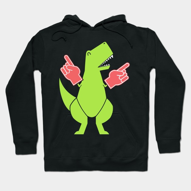 Yay Big Hand Funny T-rex Gift T-shirt For Lover Hoodie by darius2019